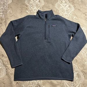 Patagonia Better Sweater Mens Blue Pullover L NWOT Quarter Zip